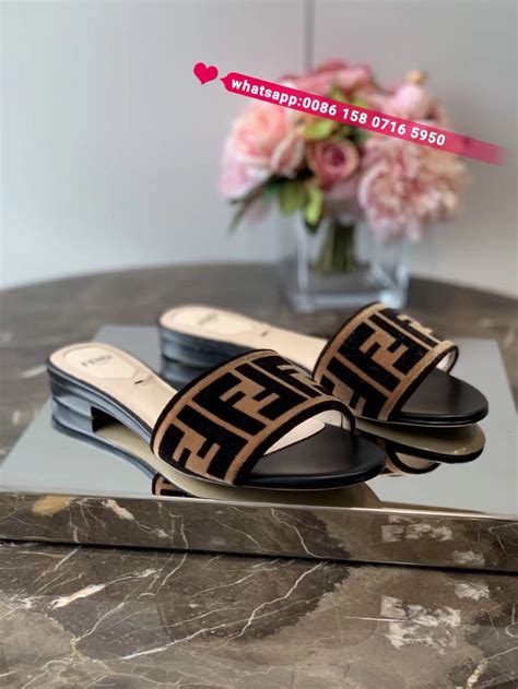 zapatos fendi outlet|Fendi slippers for women.